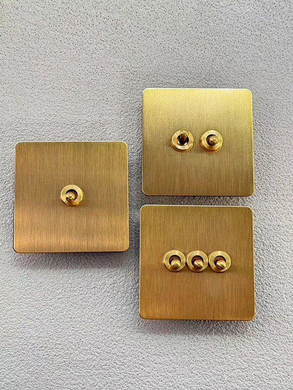 Gold Metal Copper Retro Wall Switch Brass Toggle Switches Gold Metal Copper Retro Wall Switch Brass Toggle Switches